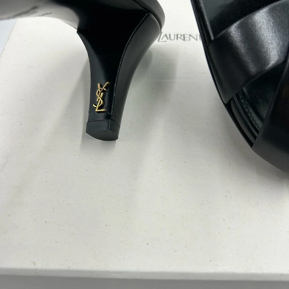 Women's Saint Laurent, Jill 75 leather mules size 36 made in Italy - Picture 10 of 12